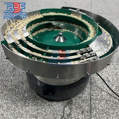 500W Afag Controller Vibratory Bowl Feeder Özel Boşluklar Kapakları Kapsula Fındık Parçacığı için