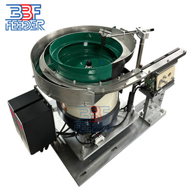 Vibratory besleme sistemi paslanmaz çelik parçalar robot kolu için titreşim kase besleyicisi