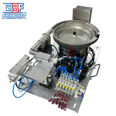 Vibratory besleme sistemi paslanmaz çelik parçalar robot kolu için titreşim kase besleyicisi