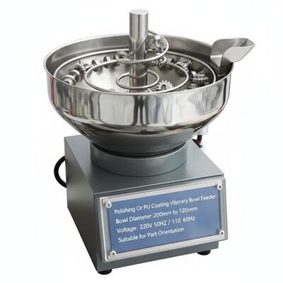 Polishing Or PU Coating Vibratory Bowl Feeder Providing Bowl Diameter 200mm to 1200mm Voltage 220V 50HZ 110V 60Hz Suitable for Part Orientation