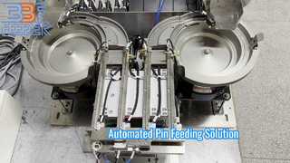 Özelleştirilmiş Otomatik 304 Paslanmaz Çelik Elektrik Konnektörü Metal Pimler Titreşimli Kase Besleyici